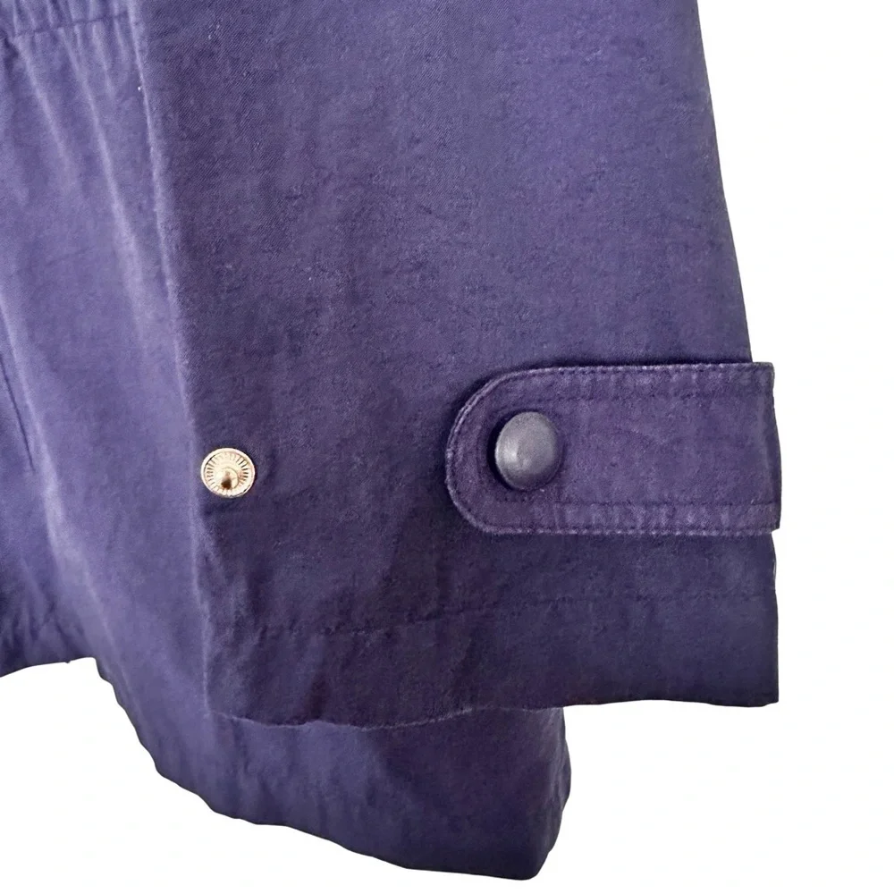 Vintage J Crew Oarsman Blue Hooded Field Utility Jacket Zip Up SZ Small Classic